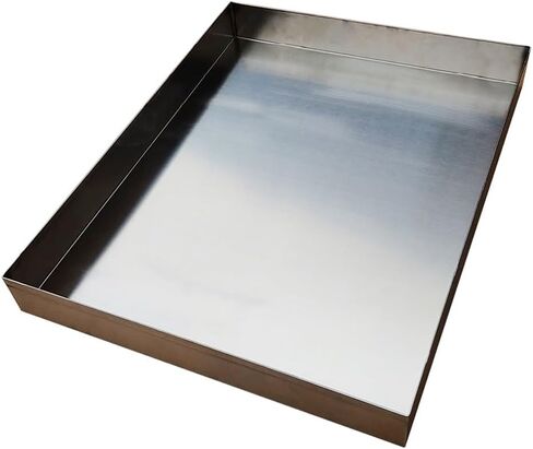 Stainless Steel Air Conditioner Drain Pan 0.8mm - Durable Leak-Proof Tray for Outdoor Units & Plant Pots - Replacement for Dog Crate in Kuwait