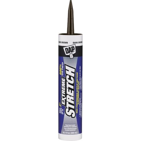 DAP 7079818708 Extreme Stretch Elastomeric Sealant, Dark Brown, 10 Ounces in Kuwait