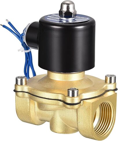 MECCANIXITY Brass Electric Solenoid Valve, 1"NPT 12VDC Air Valve Normally Closed for Water Gas Fuel Oil in Kuwait
