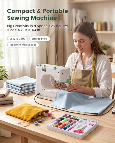 BESGEER Sewing Machine for Beginners with 16 Stitches,42Pcs Sew-Threads Kit in Kuwait