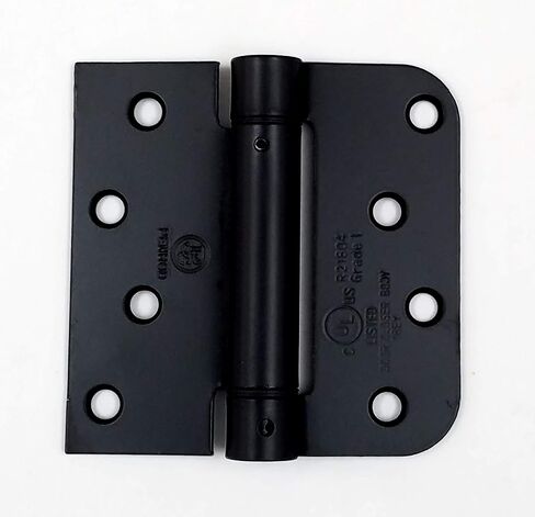 Hinge Outlet Spring Self-Closing Hinges, 4 Inch Square with 5/8 Inch Oil Rubbed Bronze, 2 Pack, Adjustable Door Closing in Kuwait