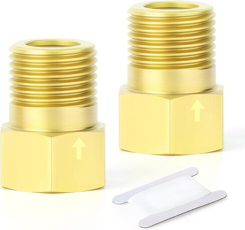 GASHER 2 قطعة صمام فحص نحاسي 1/2 بوصة ذكر إلى 1/2 بوصة خيط أنثى، منع التدفق الخلفي، صمامات فحص غير قابلة للإرجاع في اتجاه واحد in Kuwait