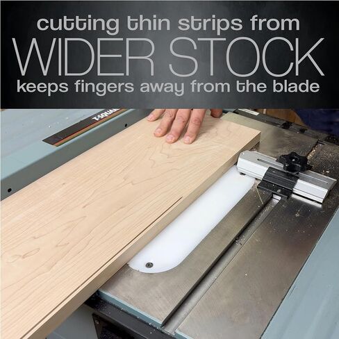 Thin Rip Jig Table Saw Jig for Making Repetitive Narrow Strip Cuts on Table Saws with 3/4" x 3/8" Miter Slots • Also Works with Many Router Tables and Band Saws in Kuwait