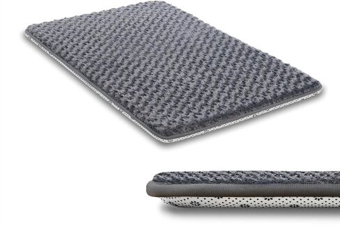 Dog Bed for Crate Pad, High Resilience Foam Crate Mat Bed, 35x22, Dark Grey in Kuwait