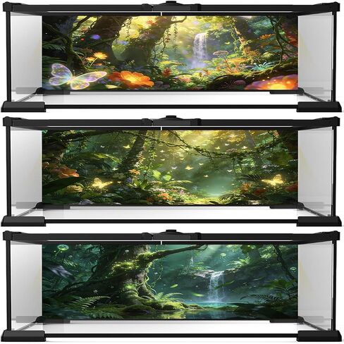 48"x24" Dream Forest Reptile Background Terrarium Background 3pcs in Saudi Arabia