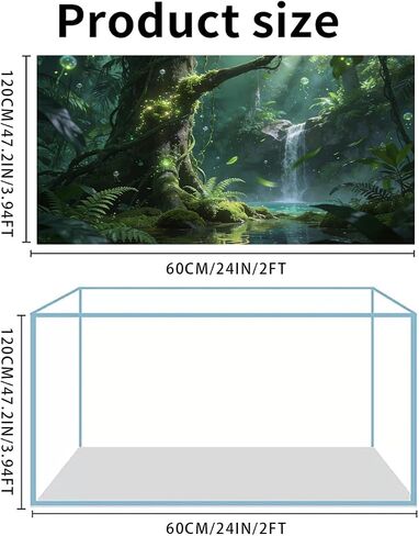 48"x24" Dream Forest Reptile Background Terrarium Background 3pcs in Saudi Arabia