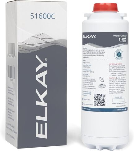 مرشحات بديلة Elkay 51300C_12PK WaterSentry (حشو الزجاجات وLiv Pro)، 12 قطعة (عبوة من 1)، أبيض in Kuwait