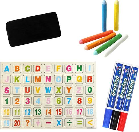 Easy Playhouse Wooden Tabletop Easel - Double Sided Chalkboard & Whiteboard in Saudi Arabia