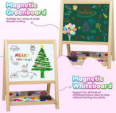 4 in 1 Tabletop Painting Art Kids Easel 3 4 5 Double-Sided Drawing Board in Kuwait