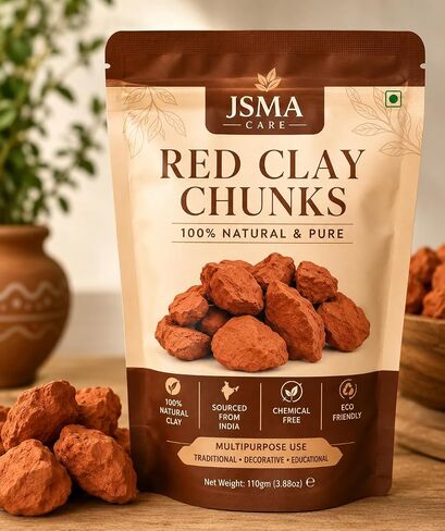 RED Edible Clay Chunks for Eating, 4 oz (110 g) in Saudi Arabia
