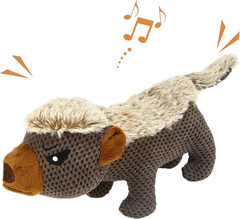 IOKHEIRA Dog Plush Toys for Aggressive Chewers, Indestructible Dog Squeaky Toys with Crinkle Paper, Durable Teething Chew Toys for Medium and Large Breed (Grey) in Kuwait
