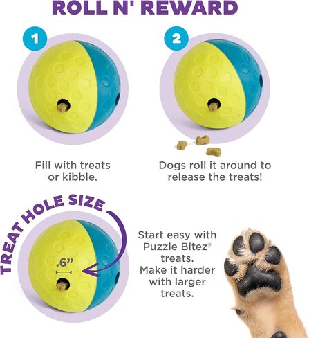 Outward Hound Nina Ottosson Treat Tumble Dog Toy Puzzle Ball, 4.8" in Saudi Arabia