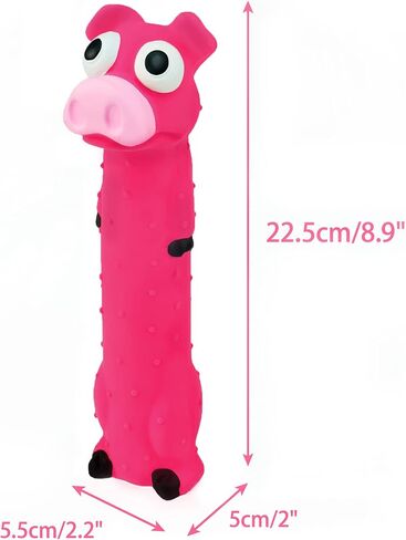 CHIWAVA 3PCS 9" Squeaky Latex Dog Toy Standing Stick Animal for Medium Dogs in Saudi Arabia