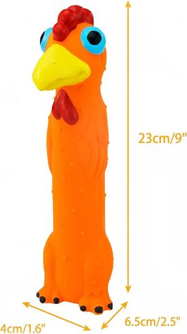 CHIWAVA 3PCS 9" Squeaky Latex Dog Toy Standing Stick Animal for Medium Dogs in Saudi Arabia
