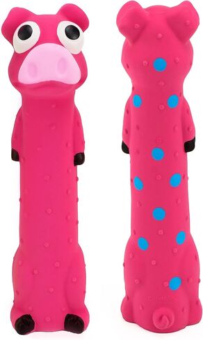 CHIWAVA 3PCS 9" Squeaky Latex Dog Toy Standing Stick Animal for Medium Dogs in Saudi Arabia