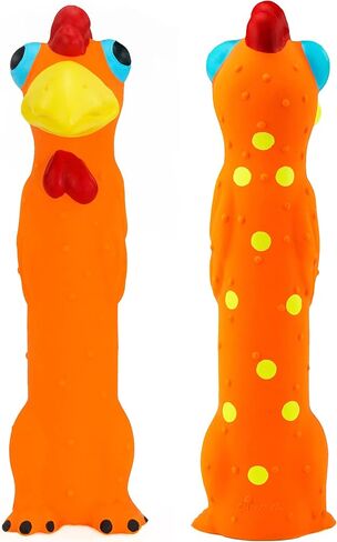 CHIWAVA 3PCS 9" Squeaky Latex Dog Toy Standing Stick Animal for Medium Dogs in Saudi Arabia