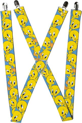 Buckle-Down mens Buckle-down - Tweety Suspenders, Multicolor, 3.5 x 2.5 US in Kuwait