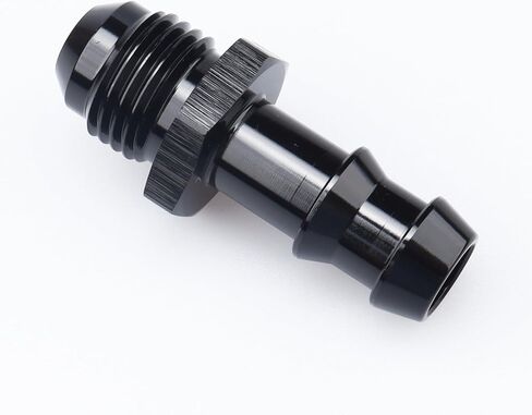 AC PERFORMANCE -8 AN Male Flare to 5/8" Barb Push Hose Barb Fitting Adapter Aluminum Black in Kuwait