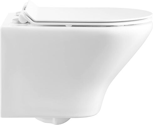 Swiss Madison Well Made Forever SM-WK450-01C - Ivy Wall Hung Elongated Toilet Bundle, Glossy White in Kuwait