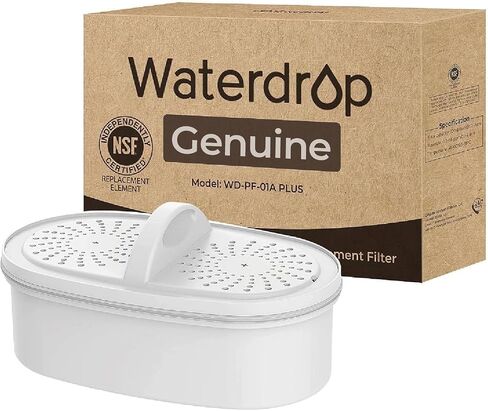 Waterdrop WD-PF-01A Plus NSF Certified Replacement Filters for WD-WFD-22L, WD-WFD-24, WD-WFD-40L Dispenser Filtration System, Reduces PFAS, PFOA/PFOS, Last Up to 2 Months or 200 Gallons (1 Pack) in Kuwait