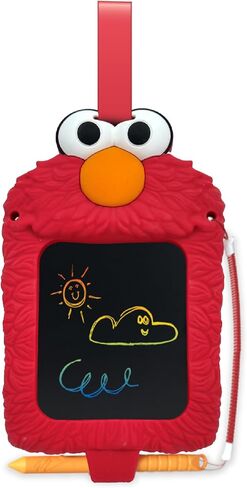 Boogie Board Elmo LCD Doodle Pal for Kids – Reusable 4" LCD Writing Tablet, Mess-Free Drawing Pad with Stylus, Travel Toy for Toddlers Ages 3+, Sesame Street Elmo Toy in Kuwait