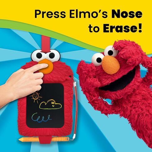 Boogie Board Elmo LCD Doodle Pal for Kids – Reusable 4" LCD Writing Tablet, Mess-Free Drawing Pad with Stylus, Travel Toy for Toddlers Ages 3+, Sesame Street Elmo Toy in Kuwait