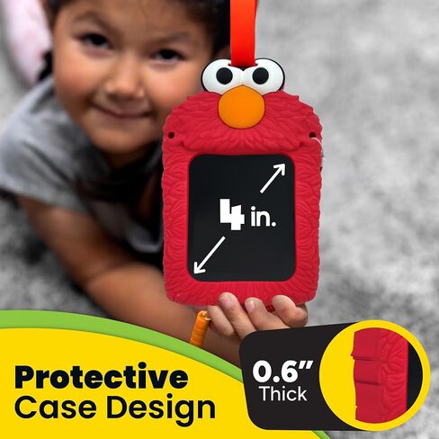 Boogie Board Elmo LCD Doodle Pal for Kids – Reusable 4" LCD Writing Tablet, Mess-Free Drawing Pad with Stylus, Travel Toy for Toddlers Ages 3+, Sesame Street Elmo Toy in Kuwait