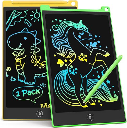 TECJOE 2 Pack LCD Writing Tablet for Kids, Mess Free 8.5 Inch Drawing Pad in Saudi Arabia