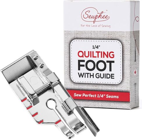 Quarter Inch Snap On Quilting Foot with Guide – Compatible Brother 1/4 Inch Quilting Foot for Most 7mm Low Shank Sewing Machines – Fits Baby Lock, Brother, Janome, Singer in Kuwait