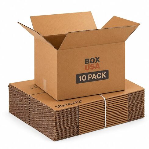 BOX USA 15 x 10 x 6 Corrugated Cardboard Boxes, Medium 15"L x 10"W x 6"H, Pack of 25 | Shipping, Packaging, Moving, Storage Box for Home or Business, Strong Wholesale Bulk Boxes in Kuwait