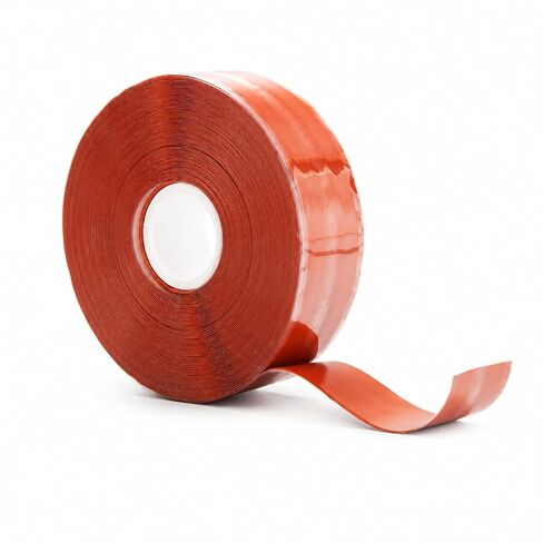 BSTFLEX 1" x 36' Red Self-Fusing Silicone Tape, Hose Repair Tape, Heavy Duty and Leak Proof Rubber Hose Tape, Pipe Repair Tape for Water Leaks, (0.5mm in Thickness) in Saudi Arabia