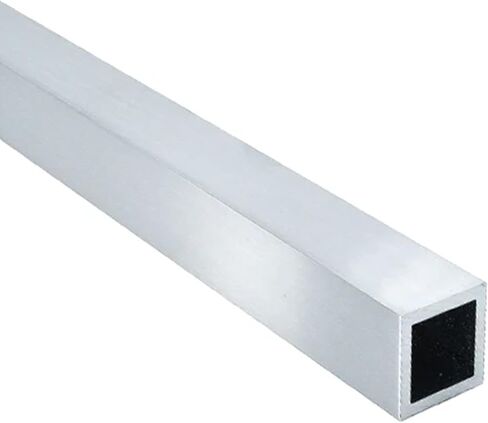 Generic 6061-T6 Aluminum Tubing, 2"" x 2"" Aluminum Square Tube, 0.125""(1/8) Wall x 47"" Length Straight Metal Seamless Tube for DIY, Industrial Projects, Decoration, ect.(1 Pcs, 47"" total), Silver in Kuwait