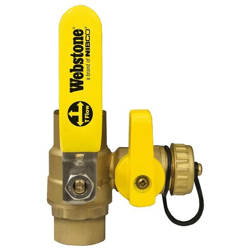 Webstone 50613 3/4-Inch SWT Pro-Pal Ball Valve with Hi-Flow Hose Drain in Kuwait