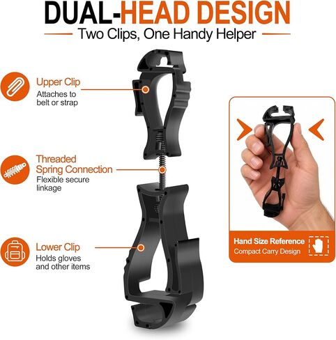 Glove Clips, Glove Holder, Glove Clips For Work, Glove Holder Clip , Work Gloves, For Duty Belt, Glove Clips For Construction in Kuwait