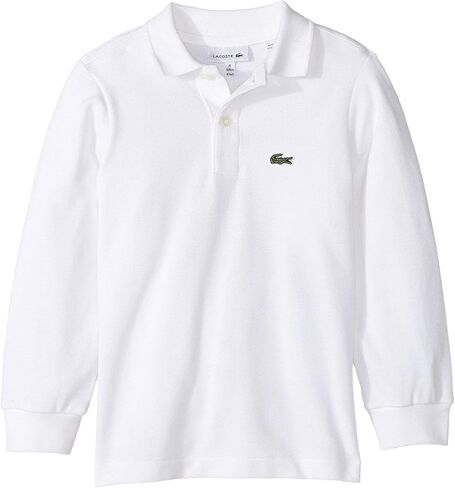 Lacoste Boys' Big Long Sleeve Classic Solid Pique Polo in Kuwait