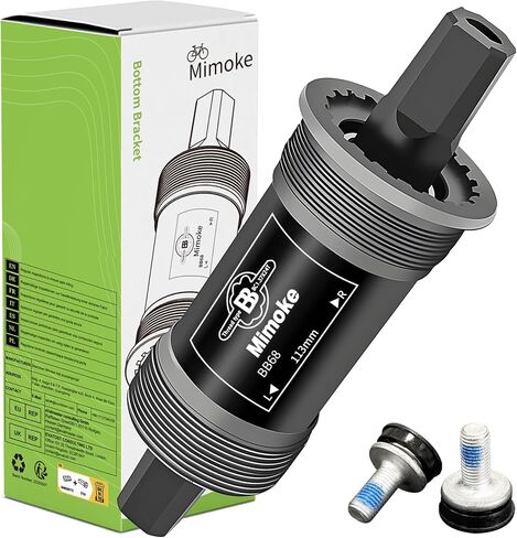 Mimoke Square Tapered Bottom Bracket BSA Innenlager Bearing 68mm x 113mm 116mm 118mm 122.5mm 124mm 126mm in Kuwait