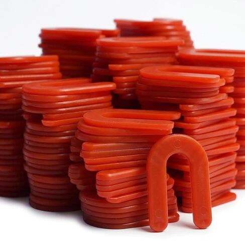 Horseshoe Shim Tile Spacers 1/8 Inch - Tile Spacers U Shape Plastic Shims for Leveling, Red (300) in Saudi Arabia