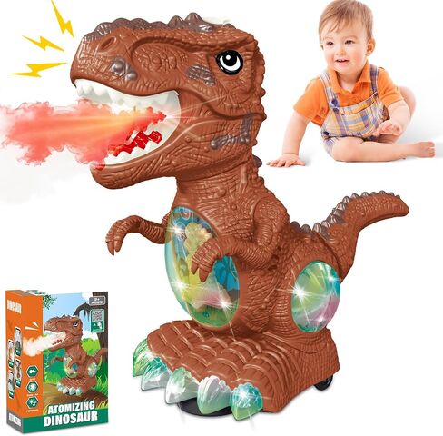 Dinosaur Toys for Toddlers 3-5, Roaring Light Up Toys for 3 4 Year Old Boy in Kuwait