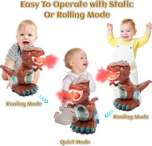 Dinosaur Toys for Toddlers 3-5, Roaring Light Up Toys for 3 4 Year Old Boy in Kuwait