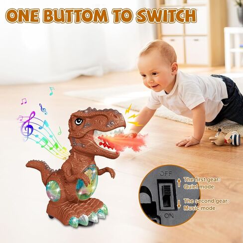 Dinosaur Toys for Toddlers 3-5, Roaring Light Up Toys for 3 4 Year Old Boy in Kuwait