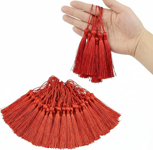 200 Pack Gold Bookmark Tassels 5 Inch Mini Tassels with Loop — Nobirise in Saudi Arabia