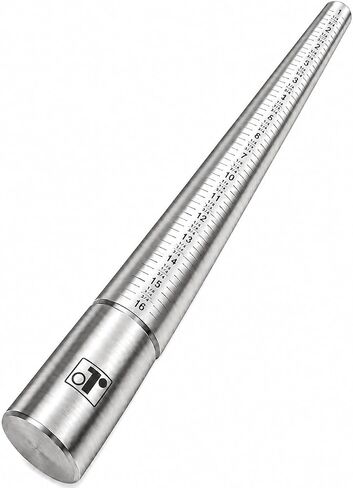 Rosenthal Collection Exquisite Craftsmanship: Premium Solid Stainless Steel Ring Sizing Mandrel for Accurate Measurements, Sizes 1-16 in Saudi Arabia