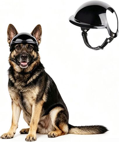 Namsan Dog Helmets for Large Dogs, Large Dog Helmet with Ear Holes, Safety Doggy Helmets for Outdoor Motorcycle Bike Traveling, Pet Hat Head Protection, Adjustable, L in Kuwait