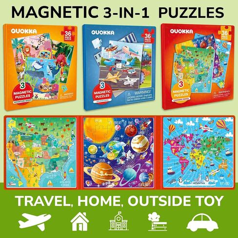 QUOKKA 9 Magnetic Puzzles and Animal Sudoku Game in Kuwait