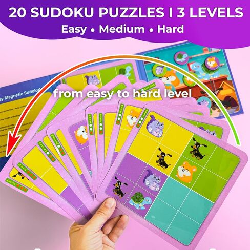 QUOKKA 9 Magnetic Puzzles and Animal Sudoku Game in Kuwait