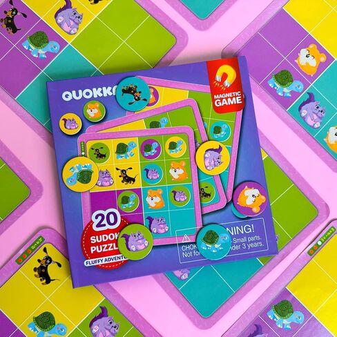 QUOKKA 9 Magnetic Puzzles and Animal Sudoku Game in Kuwait