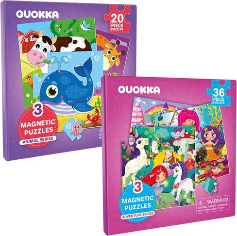 QUOKKA Multipack of Magnetic Book Puzzles for Boys and Girls in Kuwait