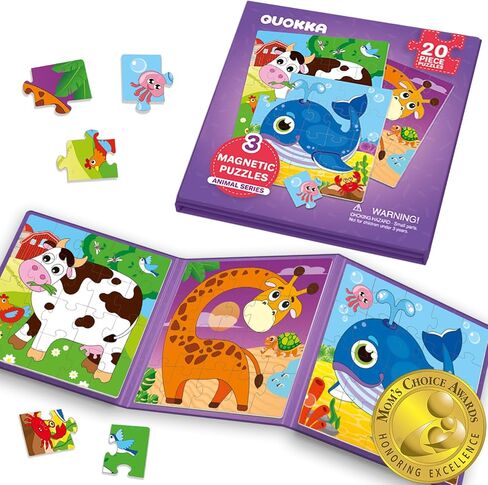 QUOKKA Multipack of Magnetic Book Puzzles for Boys and Girls in Kuwait