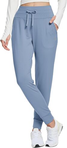 baleaf Women's Fleece Lined Pants Water-Resistant Sweatpants Winter Thermal Ski Hiking Running Joggers in Kuwait