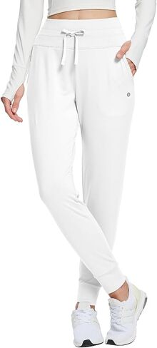 baleaf Women's Fleece Lined Pants Water-Resistant Sweatpants Winter Thermal Ski Hiking Running Joggers in Kuwait